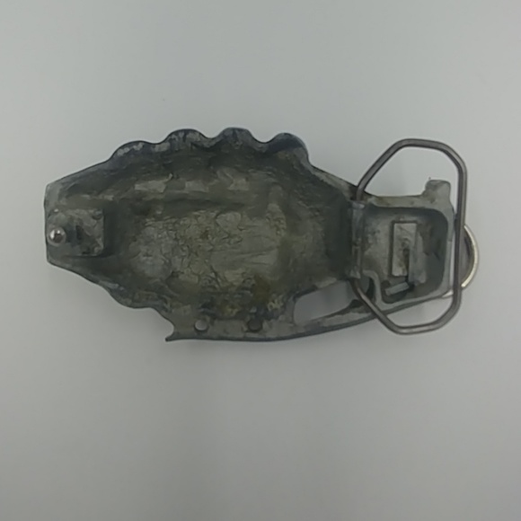 Silver Grenade Belt Buckle - Picture 2 of 4